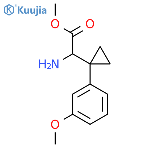 methyl 2-amino-2-1-(3-methoxyphenyl)cyclopropylacetate structure