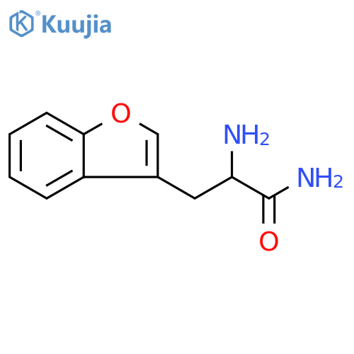 3-Benzofuranpropanamide, α-amino- structure