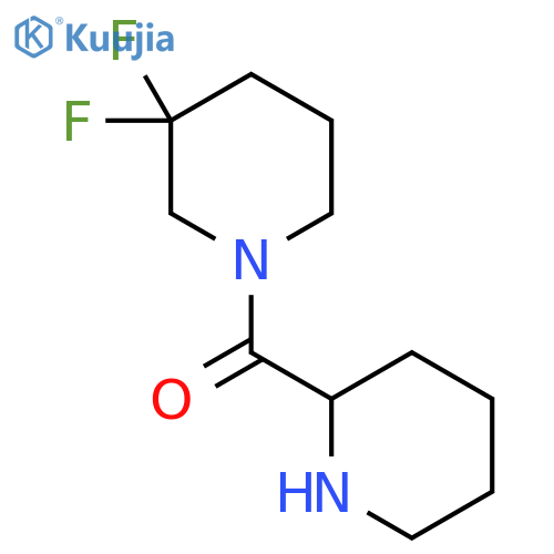 (3,3-Difluoropiperidin-1-yl)(piperidin-2-yl)methanone structure