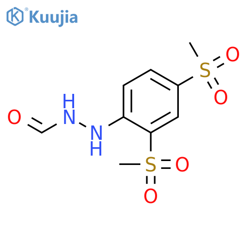 Hydrazinecarboxaldehyde, 2-[2,4-bis(methylsulfonyl)phenyl]- structure