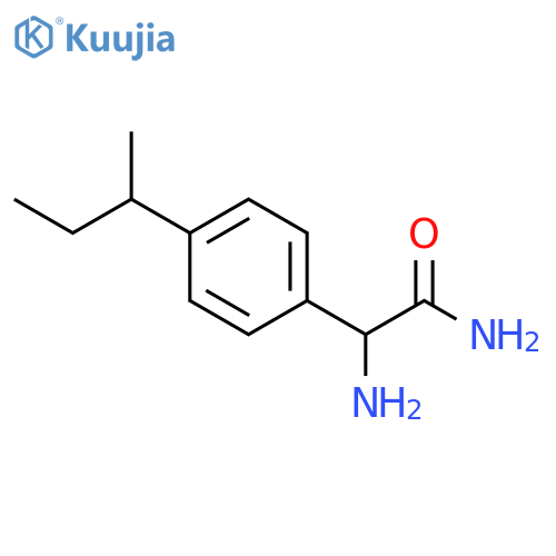 2-Amino-2-(4-(sec-butyl)phenyl)acetamide structure