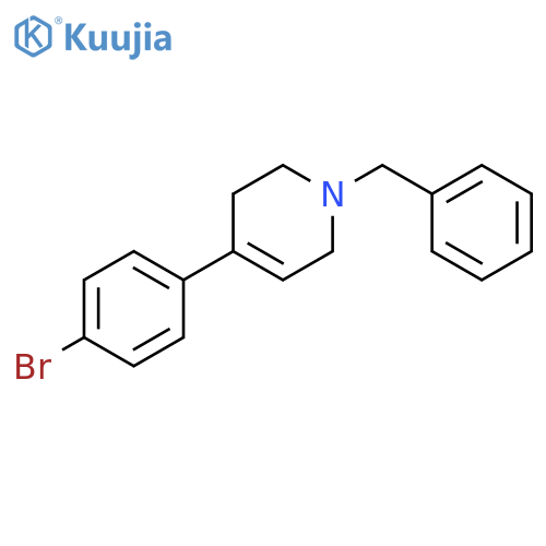 Pyridine,4-(4-bromophenyl)-1,2,3,6-tetrahydro-1-(phenylmethyl)- structure