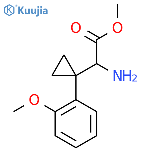 Methyl 2-amino-2-[1-(2-methoxyphenyl)cyclopropyl]acetate structure