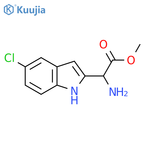 methyl 2-amino-2-(5-chloro-1H-indol-2-yl)acetate structure