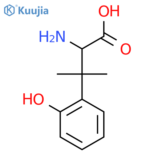 2-amino-3-(2-hydroxyphenyl)-3-methylbutanoic acid structure
