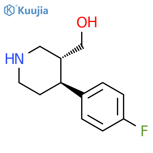 (3S,4R)-4-(4-Fluorophenyl)-3-piperidinylmethanol structure