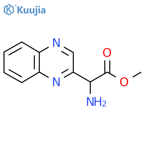Methyl 2-amino-2-(quinoxalin-2-yl)acetate structure