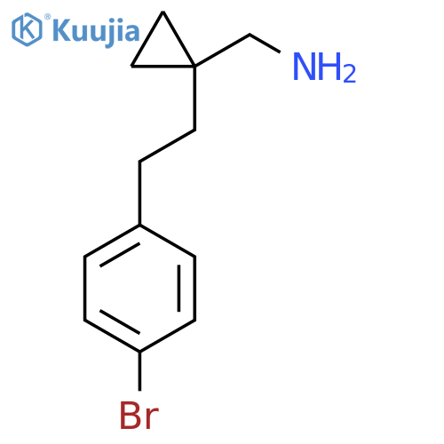 {1-2-(4-bromophenyl)ethylcyclopropyl}methanamine structure