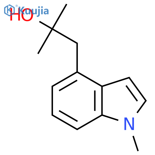 2-methyl-1-(1-methyl-1H-indol-4-yl)propan-2-ol structure