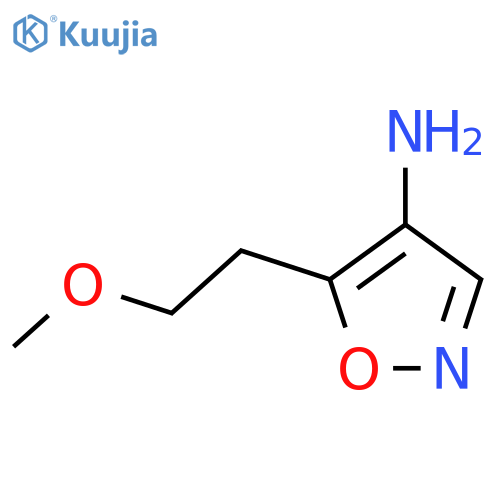 5-(2-methoxyethyl)-1,2-oxazol-4-amine structure
