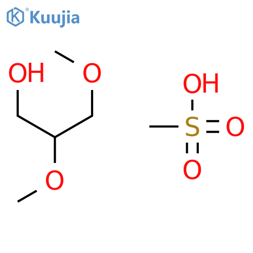 1-PROPANOL, 2,3-DIMETHOXY-, METHANESULFONATE structure