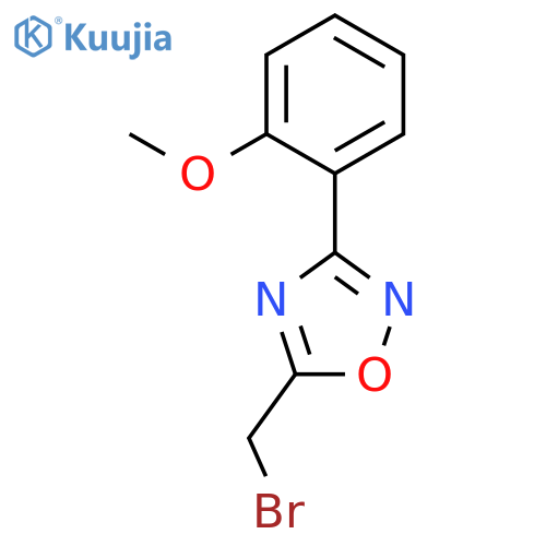 1,2,4-Oxadiazole, 5-(bromomethyl)-3-(2-methoxyphenyl)- structure