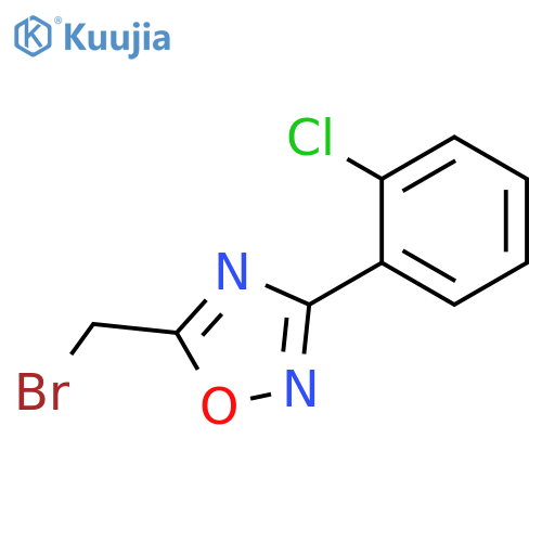 1,2,4-Oxadiazole, 5-(bromomethyl)-3-(2-chlorophenyl)- structure