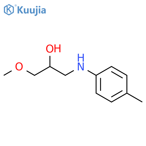 1-Methoxy-3-p-tolylamino-propan-2-ol structure