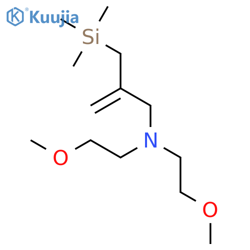 2-Propen-1-amine, N,N-bis(2-methoxyethyl)-2-[(trimethylsilyl)methyl]- structure