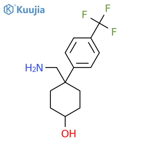 4-(aminomethyl)-4-4-(trifluoromethyl)phenylcyclohexan-1-ol structure