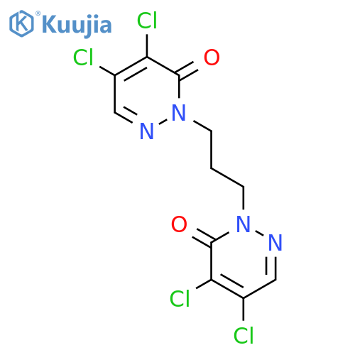 3(2H)-Pyridazinone, 2,2'-(1,3-propanediyl)bis[4,5-dichloro- structure