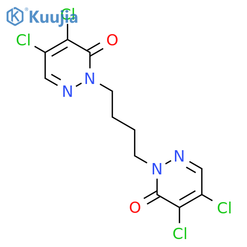 3(2H)-Pyridazinone, 2,2'-(1,4-butanediyl)bis[4,5-dichloro- structure