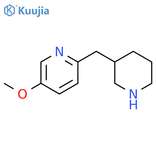 5-methoxy-2-(piperidin-3-yl)methylpyridine structure
