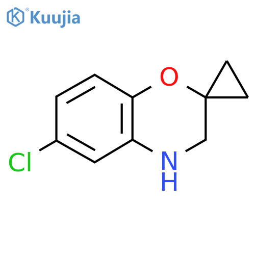 6-chloro-3,4-dihydrospiro1,4-benzoxazine-2,1'-cyclopropane structure