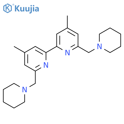 4,4'-Dimethyl-6,6'-bis[(piperidin-1-yl)methyl]-2,2'-bipyridine structure