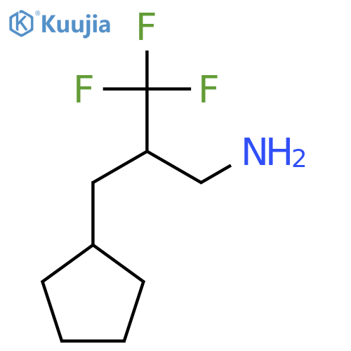 3-amino-2-(trifluoromethyl)propylcyclopentane structure