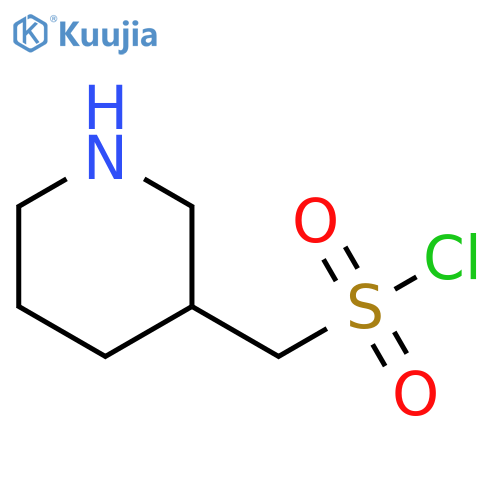 (piperidin-3-yl)methanesulfonyl chloride structure