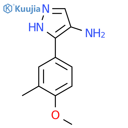 5-(4-methoxy-3-methylphenyl)-1H-pyrazol-4-amine structure