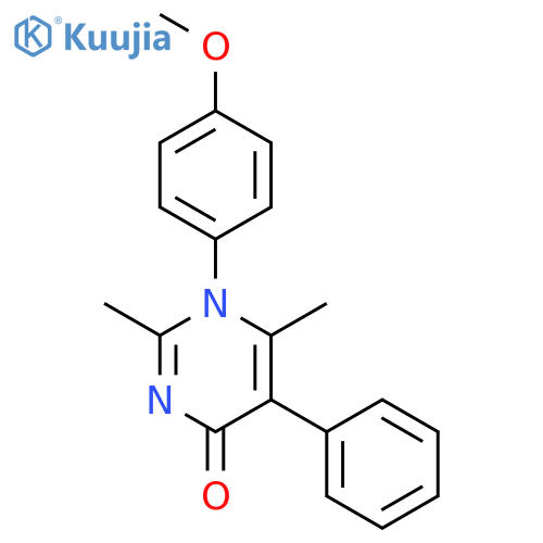 1-(4-methoxyphenyl)-2,6-dimethyl-5-phenylpyrimidin-4(1H)-one structure