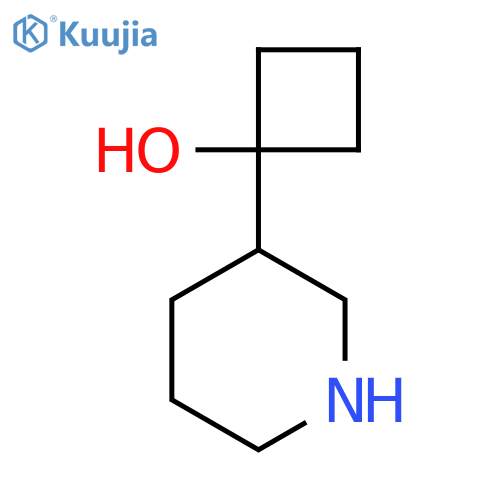 1-(Piperidin-3-yl)cyclobutan-1-ol structure
