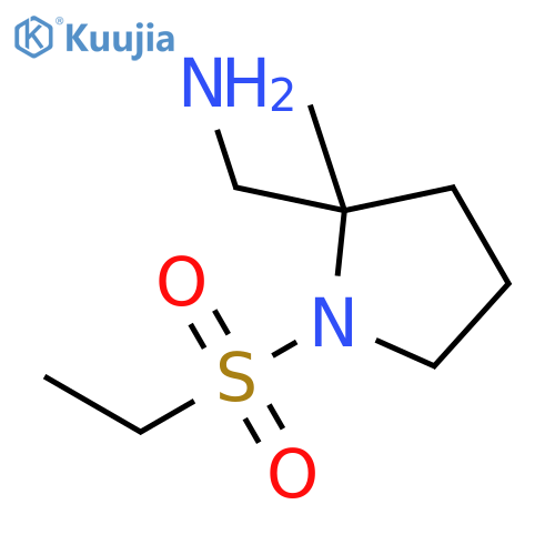 2-Pyrrolidinemethanamine, 1-(ethylsulfonyl)-2-methyl- structure