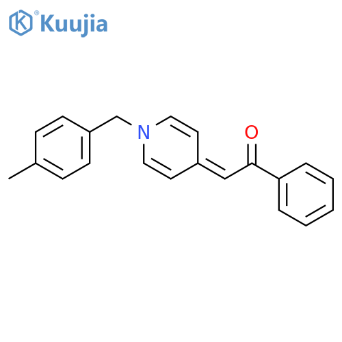 Ethanone, 2-[1-[(4-methylphenyl)methyl]-4(1H)-pyridinylidene]-1-phenyl- structure