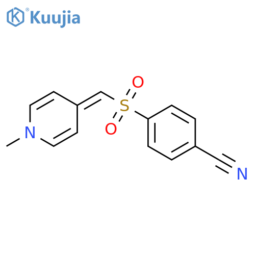 Benzonitrile, 4-[[(1-methyl-4(1H)-pyridinylidene)methyl]sulfonyl]- structure