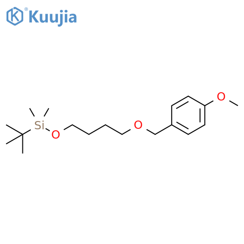 Benzene, 1-[[4-[[(1,1-dimethylethyl)dimethylsilyl]oxy]butoxy]methyl]-4-methoxy- structure