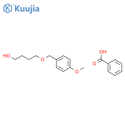 Benzoic acid--4-[(4-methoxyphenyl)methoxy]butan-1-ol (1/1) structure