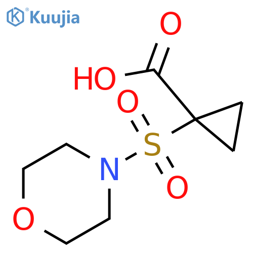 Cyclopropanecarboxylic acid, 1-(4-morpholinylsulfonyl)- structure