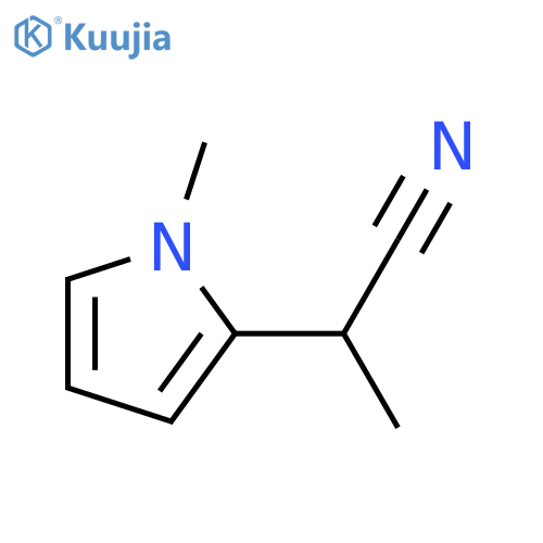 2-(1-methyl-1H-pyrrol-2-yl)propanenitrile structure