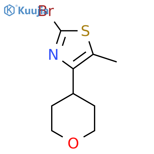 2-Bromo-5-methyl-4-(oxan-4-yl)-1,3-thiazole structure