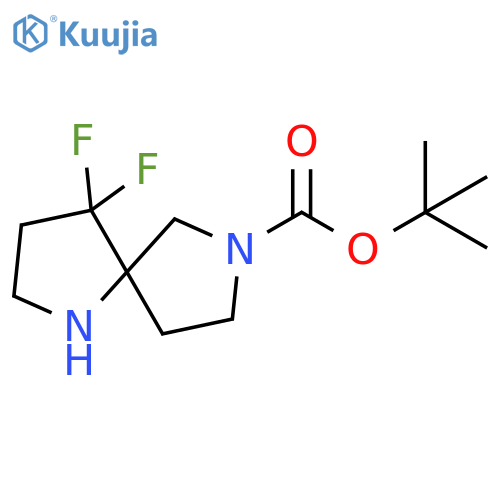 tert-butyl 4,4-difluoro-1,7-diazaspiro[4.4]nonane-7-carboxylate structure