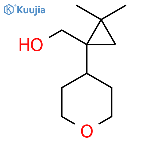 2,2-dimethyl-1-(oxan-4-yl)cyclopropylmethanol structure