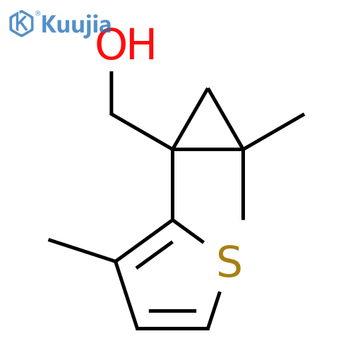 2,2-dimethyl-1-(3-methylthiophen-2-yl)cyclopropylmethanol structure