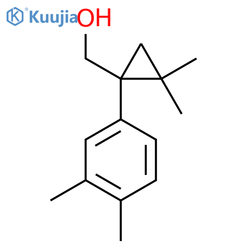 1-(3,4-dimethylphenyl)-2,2-dimethylcyclopropylmethanol structure