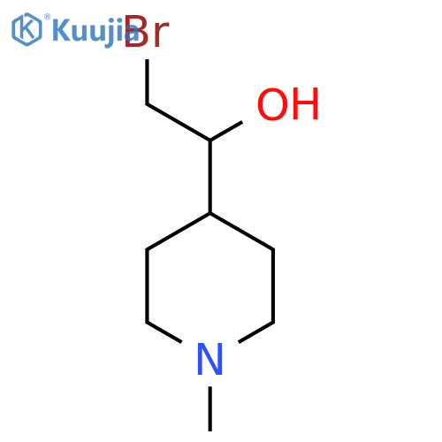 2-bromo-1-(1-methylpiperidin-4-yl)ethan-1-ol structure