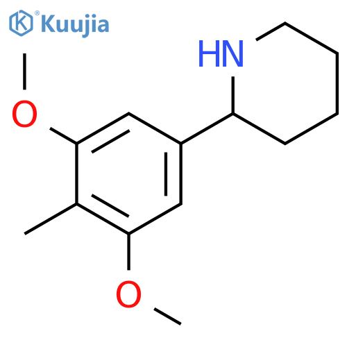 2-(3,5-dimethoxy-4-methylphenyl)piperidine structure