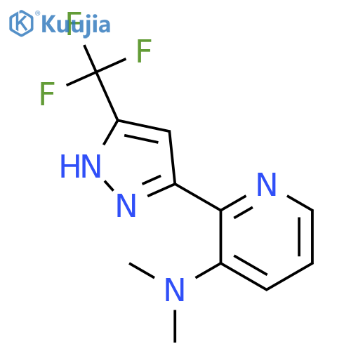 3-Pyridinamine, N,N-dimethyl-2-[5-(trifluoromethyl)-1H-pyrazol-3-yl]- structure