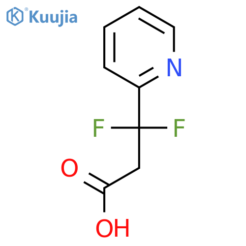 3,3-difluoro-3-(pyridin-2-yl)propanoic acid structure