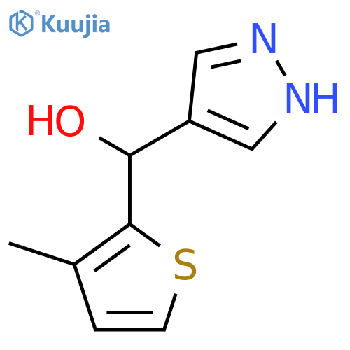 (3-Methylthiophen-2-yl)(1H-pyrazol-4-yl)methanol structure