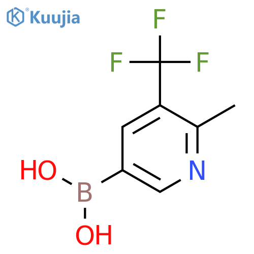 (6-Methyl-5-(trifluoromethyl)pyridin-3-yl)boronic acid structure
