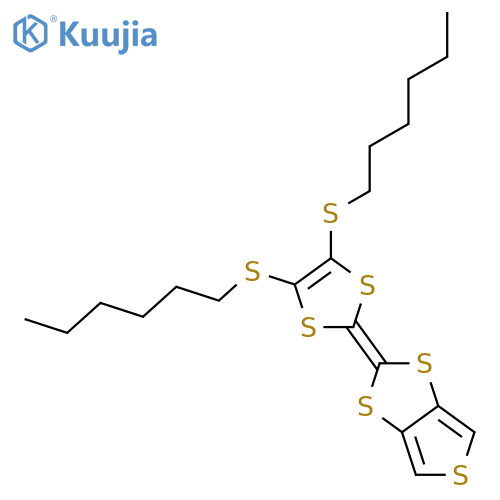 Thieno[3,4-d]-1,3-dithiole, 2-[4,5-bis(hexylthio)-1,3-dithiol-2-ylidene]- structure