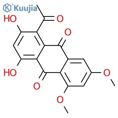 1-Acetyl-2,4,5,7-tetrahydroxyanthraquinone; 5,7-Di-Me ether structure